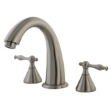 Kingston Brass Two Handle Roman Tub Filler Faucet - Brushed Nickel KS2368NL