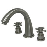 Kingston Brass Two Handle Roman Tub Filler Faucet - Brushed Nickel KS2368EX