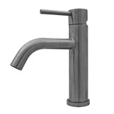 Whitehaus WHS8601-SB-GM Waterhaus Solid Stainless Steel Single Lever Elevated Lavatory Faucet - Gunmetal