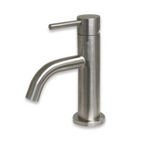 Whitehaus WHS1010-SB-BSS Waterhaus Single Lever Small Lavatory Faucet - Brushed Stainless Steel