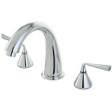 Kingston Brass Two Handle Roman Tub Filler Faucet - Polished Chrome KS2361ZL