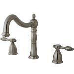Kingston Brass Two Handle Roman Tub Filler Faucet - Brushed Nickel KS1348TAL