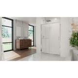DreamLine Infinity-Z 44-48 in. W x 72 in. H Semi-Frameless Sliding Shower Door, Frosted Glass in Chrome