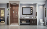 DreamLine Elegance 27-29 in. W x 72 in. H Frameless Pivot Shower Door in Oil Rubbed Bronze
