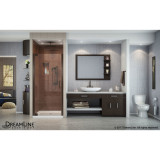 DreamLine Elegance 32 1/4 - 34 1/4 in. W x 72 in. H Frameless Pivot Shower Door in Oil Rubbed Bronze