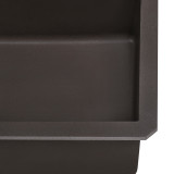 Ruvati 31 x 19 inch epiGranite Undermount Granite Composite Single Bowl Kitchen Sink - Espresso Brown - RVG2033ES