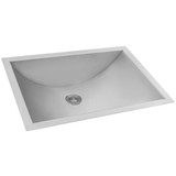 Ruvati 18 x 12 inch Brushed Stainless Steel Rectangular Bathroom Sink Undermount - RVH6110 Ruvati 18 x 12 inch Brushed Stainless Steel Rectangular Bathroom Sink Undermount - RVH6110