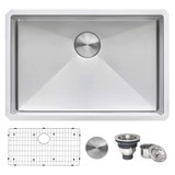 Ruvati 28-inch Undermount 16 Gauge Stainless Steel Kitchen Sink Rounded Corners Single Bowl - RVH7250
