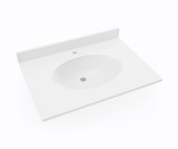 Swanstone Chesapeake 22 x 31 Single Bowl Vanity Sink & Counter Top in White - CH02231.010
