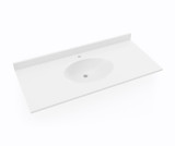 Swanstone CH02249.010 Chesapeake 22 x 49 Single Bowl Vanity Sink & Counter Top in White