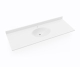 Swanstone Chesapeake 22 x 61 Single Bowl Vanity Sink & Counter Top in White - CH02261.010