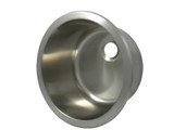 Opella 12" Round Bar Sink - Brushed Stainless Steel - Undermount Or Drop-In - 14127.046