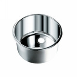 Opella 14127.045 12" Round Bar Sink - Polished Stainless - Undermount Or Drop-In Installation