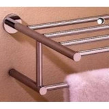Valsan 67563PV Porto 15 3/4" Towel Bar & Shelf - Polished Brass Valsan 67563PV Porto 15 3/4" Towel Bar & Shelf - Polished Brass