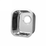 Opella 12" X 12" Square Undermount or Drop In Bar Sink - Polished Stainless Steel - 13209.045