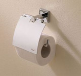 Valsan 67620GD Braga Toilet Tissue Paper Holder with Lid - Gold