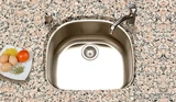 Hamat ENTERPRISE Undermount 23 7/16" x 21 1/4" One Bowl Kitchen Sink - Stainless Steel