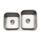 Hamat ENTERPRISE Undermount 31 1/4" X 20" 60/40 Double Bowl Kitchen Sink - Stainless Steel