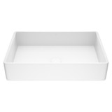 Vigo Magnolia Matte Stone Vessel Bathroom Sink - 21 1/4 x 13 7/8 inches