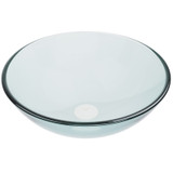 Vigo VG07074 Crystalline Glass Vessel Bathroom Sink - 16 1/2 inch