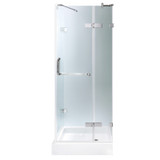 Vigo 36 in. L x 36 in. W x 79 in. H Monteray Frameless Shower Enclosure With Base and with Chrome Hardware