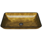 Vigo 22" x 14 1/4" Copper Glass Vessel Sink