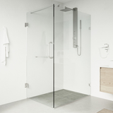 Vigo VG6012CHCL36 Pacifica Frameless Shower Enclosure with Chrome Hardware