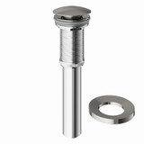 Vigo Bathroom Vessel Sink Drain Without Overflow - Brushed Nickel