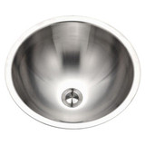Hamat HALO 16 3/4" Undermount Lav Conical Bowl Sink & Strainer - Stainless Steel