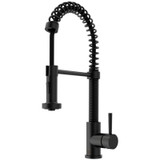 Vigo VG02001MB Edison Pull-Down Spray Kitchen Faucet In Matte Black