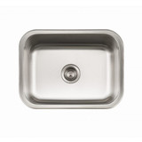 Hamat CLASSIC 23 3/16" X 17-15/16" Undermount One Bowl Kitchen Sink & Strainer - Stainless Steel