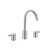 Flusso Three Hole 8" Widespread Two Handle Bathroom Faucet - Polished Chrome - 100.2000CP