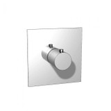 Flusso 100.4201CP 3/4" Thermostatic Valve With Trim - Polished Chrome