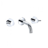 Flusso 100.2450CP Two Handle Wall Mounted Tub Filler - Polished Chrome