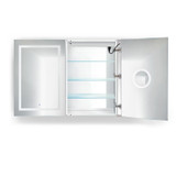 Krugg Svange4836D Double LED Medicine Cabinet 48 Inch x 36 Inch w/Dimmer & Defogger