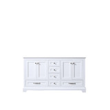 Lexora Dukes 60 Inch White Vanity Cabinet Cabinet Only