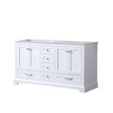 Lexora Dukes 60 Inch White Vanity Cabinet Cabinet Only
