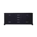 Lexora Dukes 80 Inch Espresso Vanity Cabinet Cabinet Only