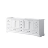 Lexora Dukes 84 Inch White Vanity Cabinet Cabinet Only