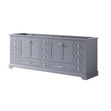 Lexora Dukes 84 Inch Dark Grey Vanity Cabinet Cabinet Only