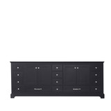 Lexora Dukes 84 Inch Espresso Vanity Cabinet Cabinet Only
