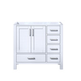 Lexora Jacques 36 Inch White Vanity Cabinet Only - Left Version