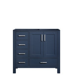Lexora Jacques 36 Inch Navy Blue Vanity Cabinet Only - Right Version