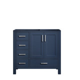 Lexora Jacques 36 Inch Navy Blue Vanity Cabinet Cabinet Only - Right Version