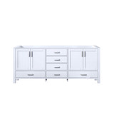 Lexora Jacques 80 Inch White Vanity Cabinet Only