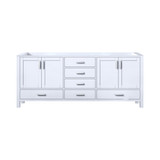 Lexora Jacques 80 Inch White Vanity Cabinet Cabinet Only