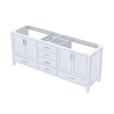 Lexora Jacques 80 Inch White Vanity Cabinet Cabinet Only