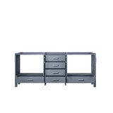 Lexora Jacques 80 Inch Dark Grey Vanity Cabinet Only