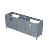Lexora Jacques 80 Inch Dark Grey Vanity Cabinet Cabinet Only