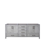 Lexora Jacques 80 Inch Distressed Grey Vanity Cabinet Cabinet Only